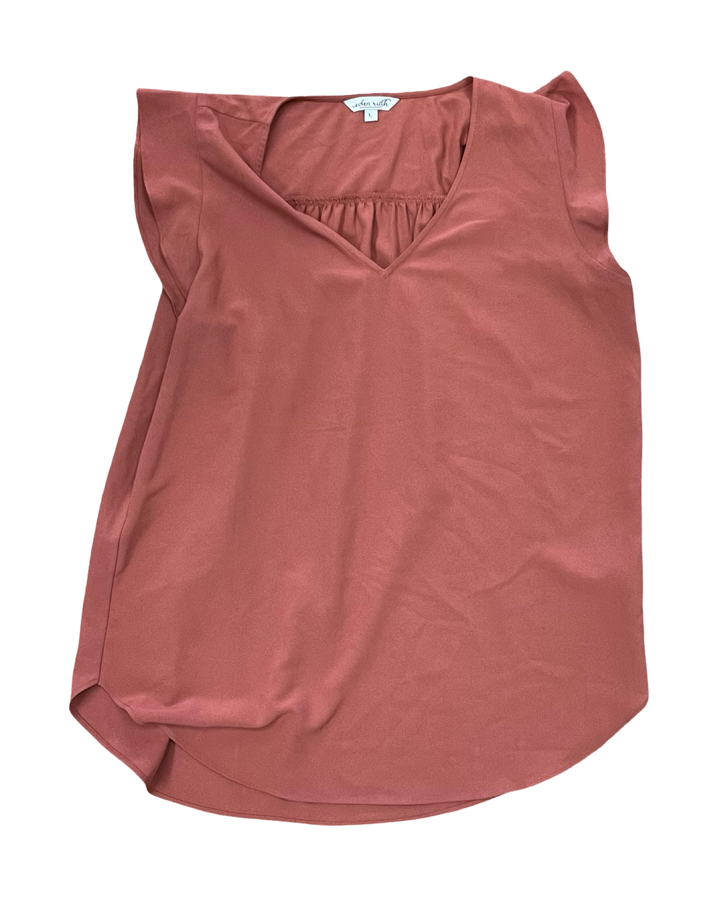 Top Ss By Clothes Mentor In Orange, Size:L