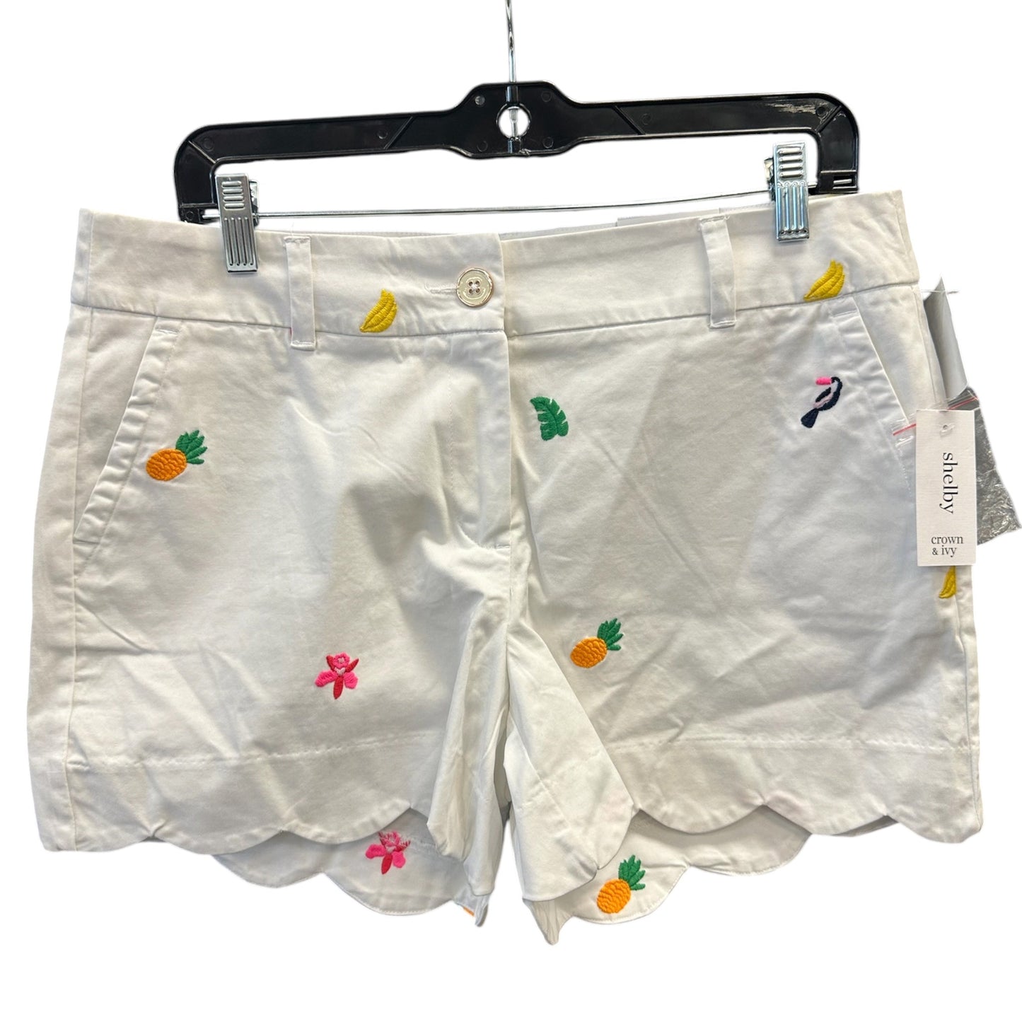 Shorts By Crown And Ivy In Tropical Print, Size:8