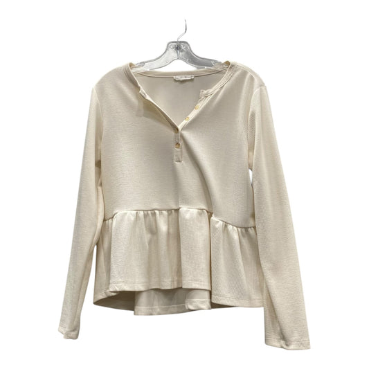 Top Ls By Mine In Cream, Size:M