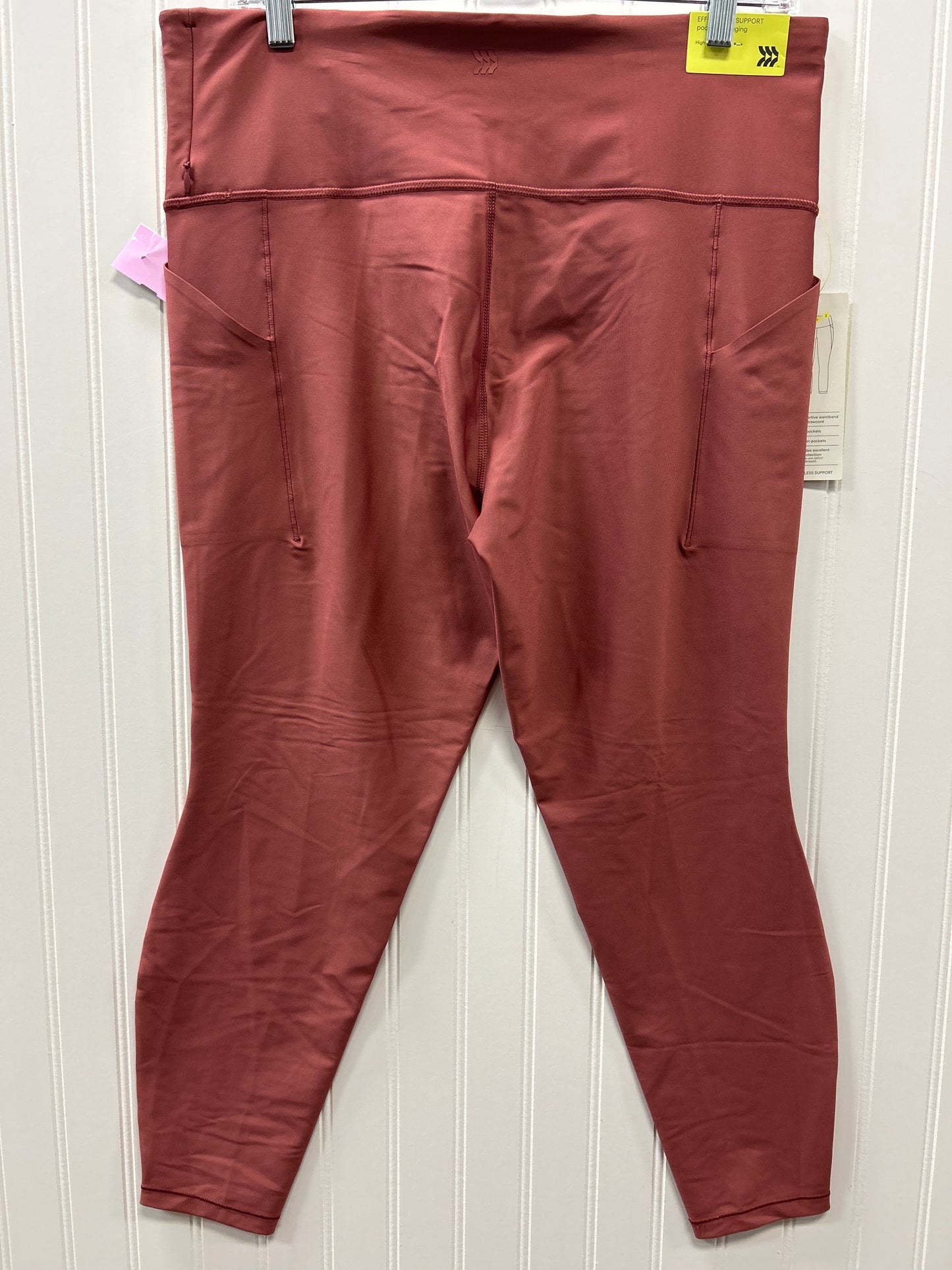 Athletic Leggings Capris By All In Motion In Pink, Size:1X NWT
