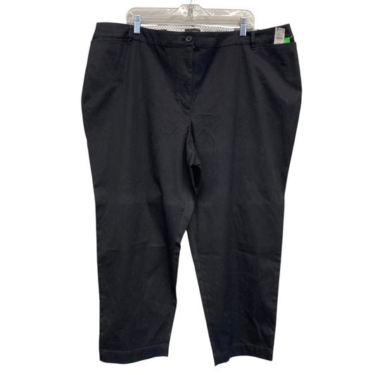 Pants Cropped By Talbots In Black, Size:22