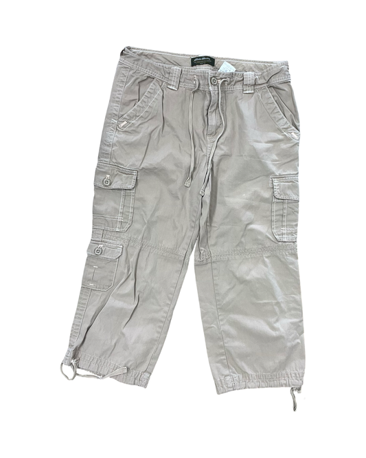 Pants Cropped By Eddie Bauer In Tan, Size:10