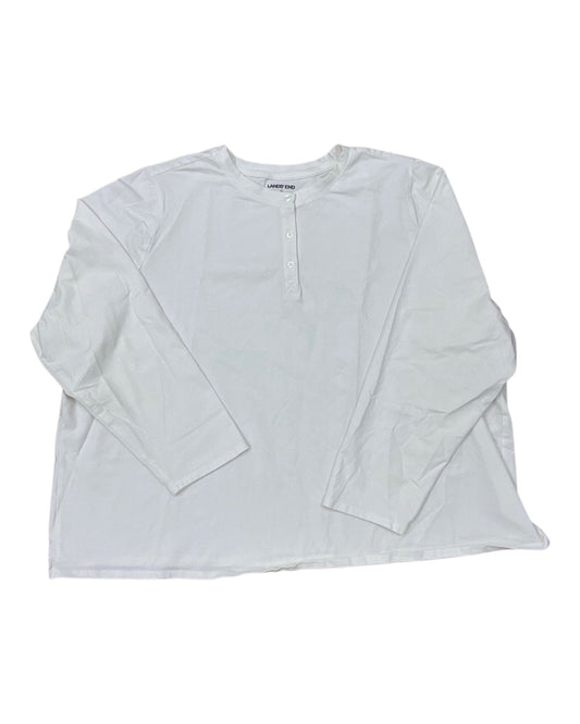 Top Ls By Lands End In Cream, Size:3X