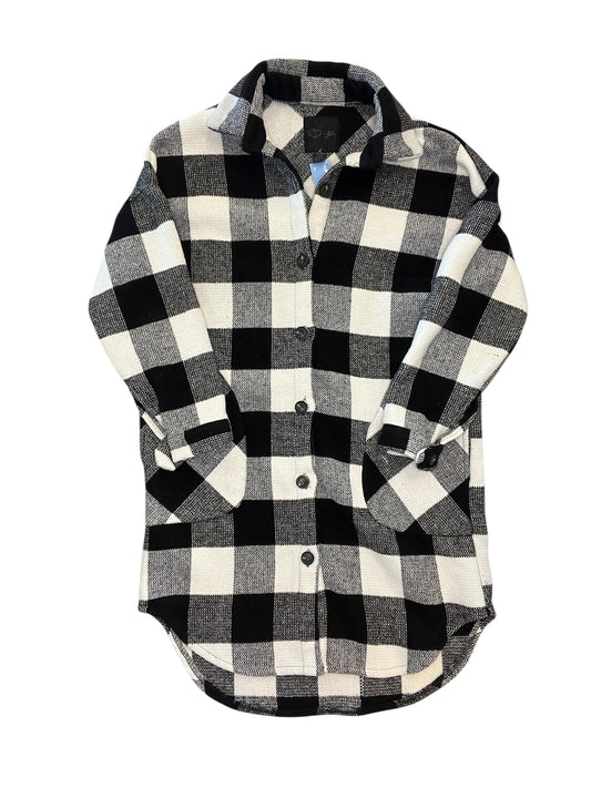 Jacket Shirt By Rd Style In Black & White, Size:M