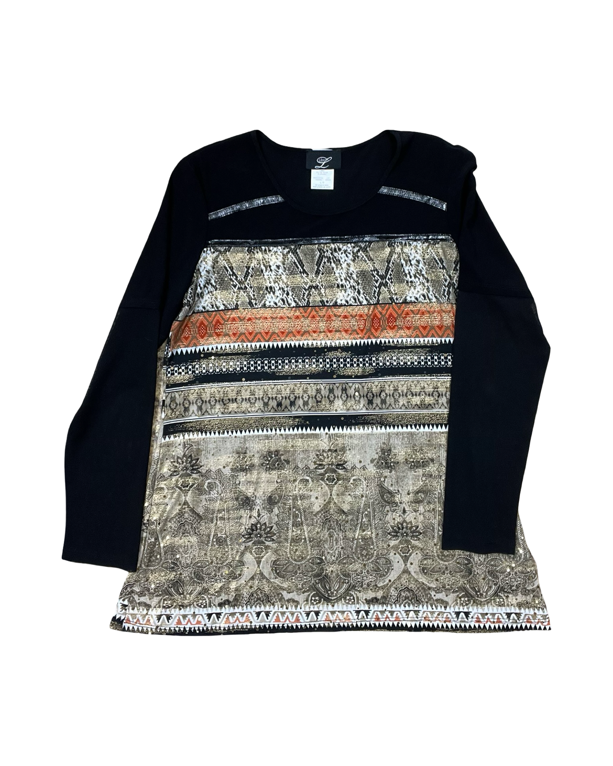 Top Ls By Clothes Mentor In Black, Size:L