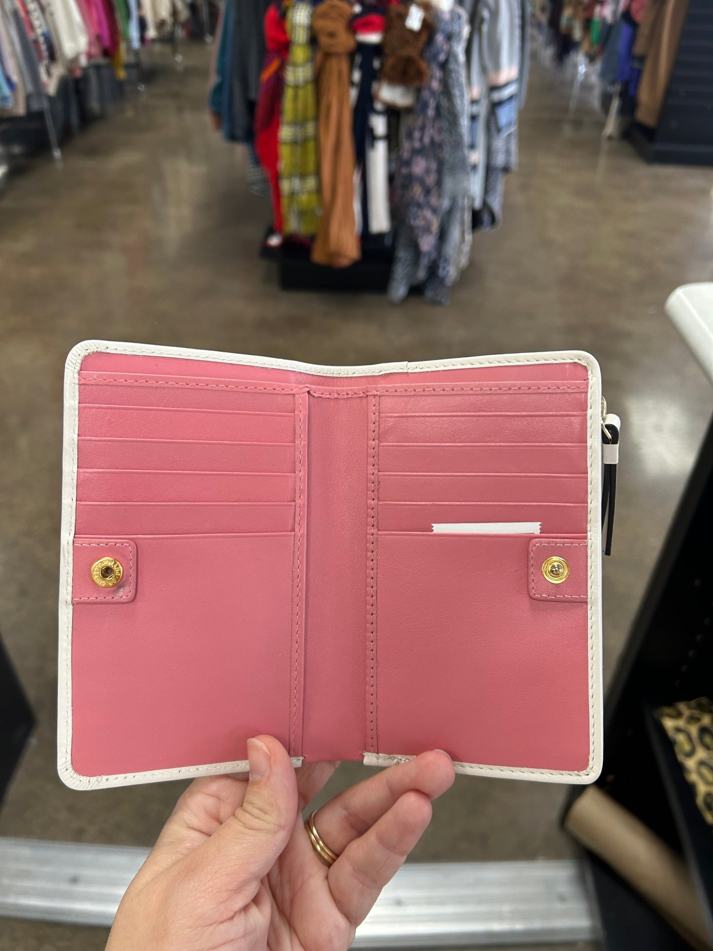 Wallet By Radley London In Cream & Pink, Size:Medium