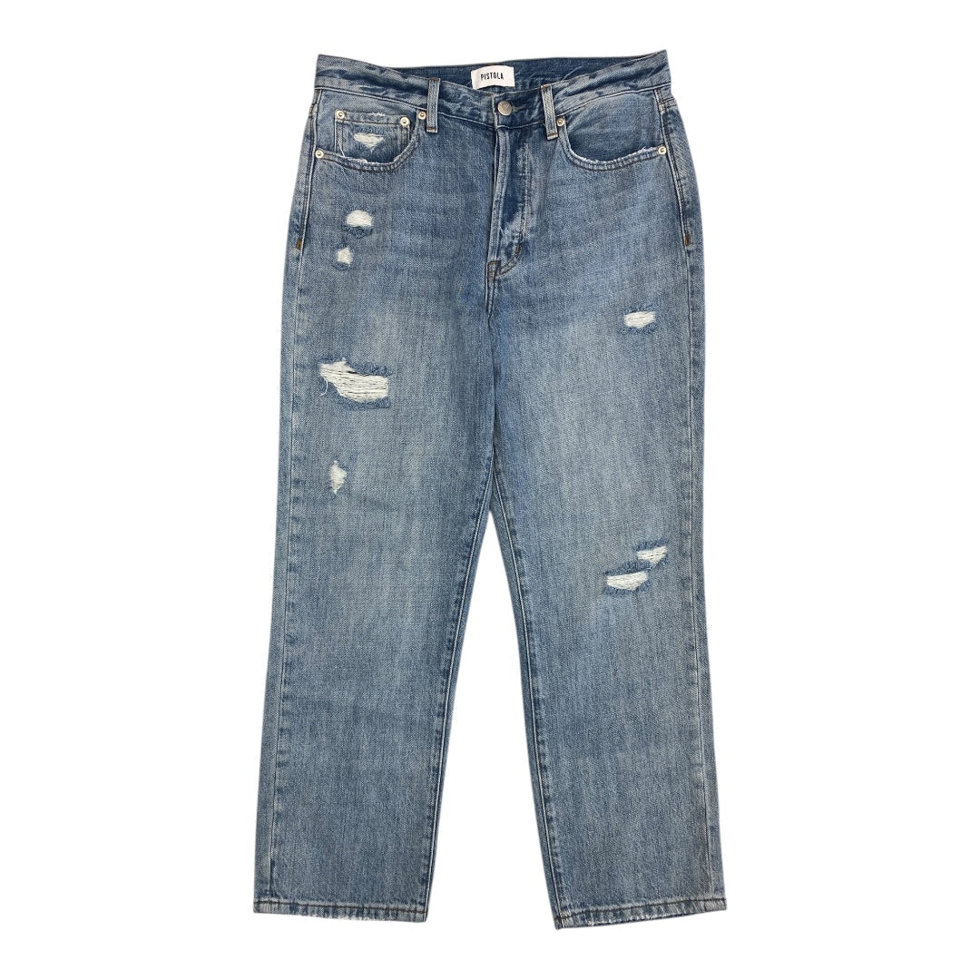 Jeans Boyfriend By Pistola In Blue Denim, Size:8