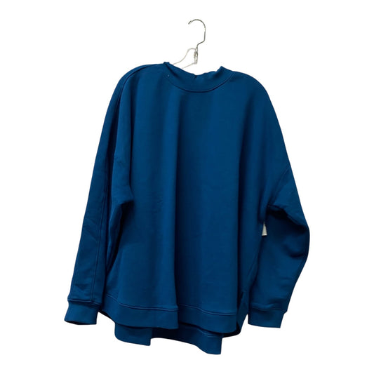 Athletic Sweatshirt Crewneck By Tek Gear In Teal, Size:3X