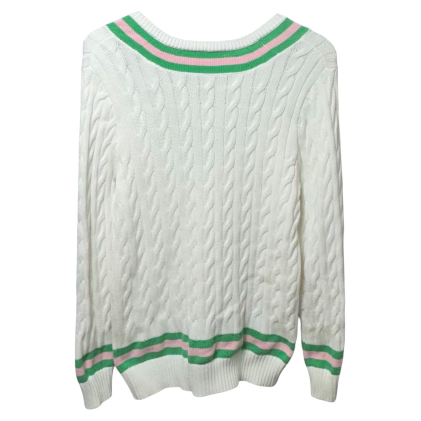 Sweater Cardigan Designer By Lilly Pulitzer In White, Size: M