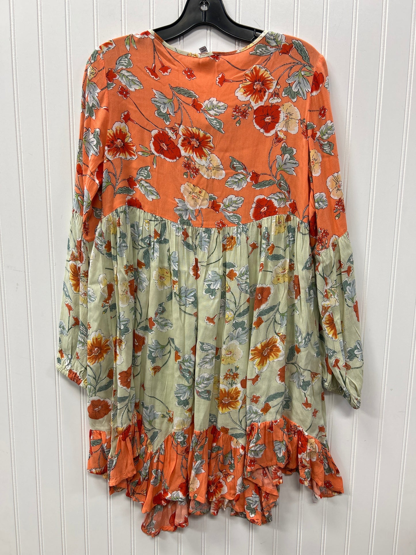 Dress Casual Midi By Patrons Of Peace In Orange, Size:M