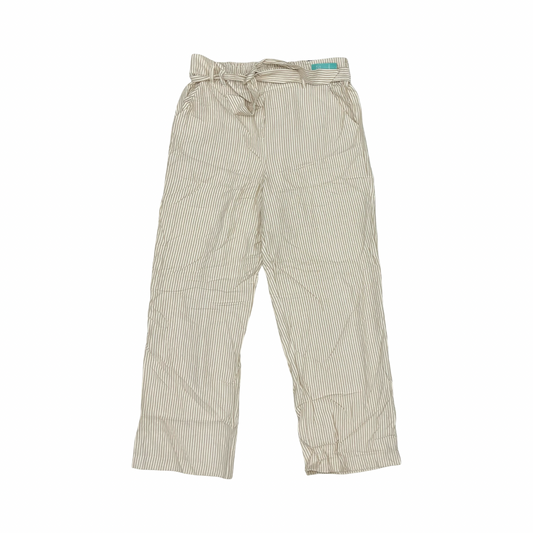 Pants Wide Leg By Maurices In Tan & White, Size:Xl