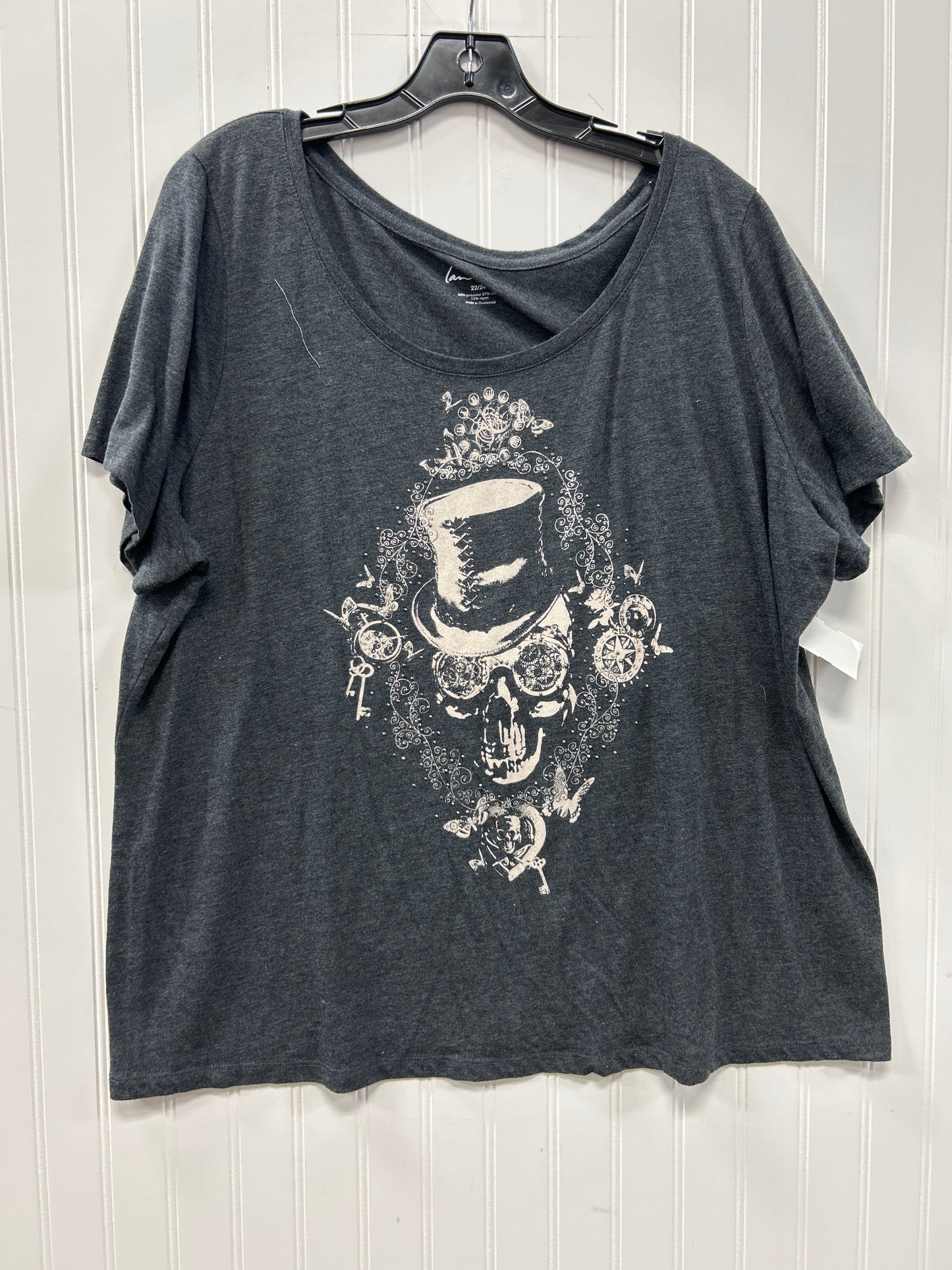 Top Ss By Lane Bryant In Grey, Size:2X