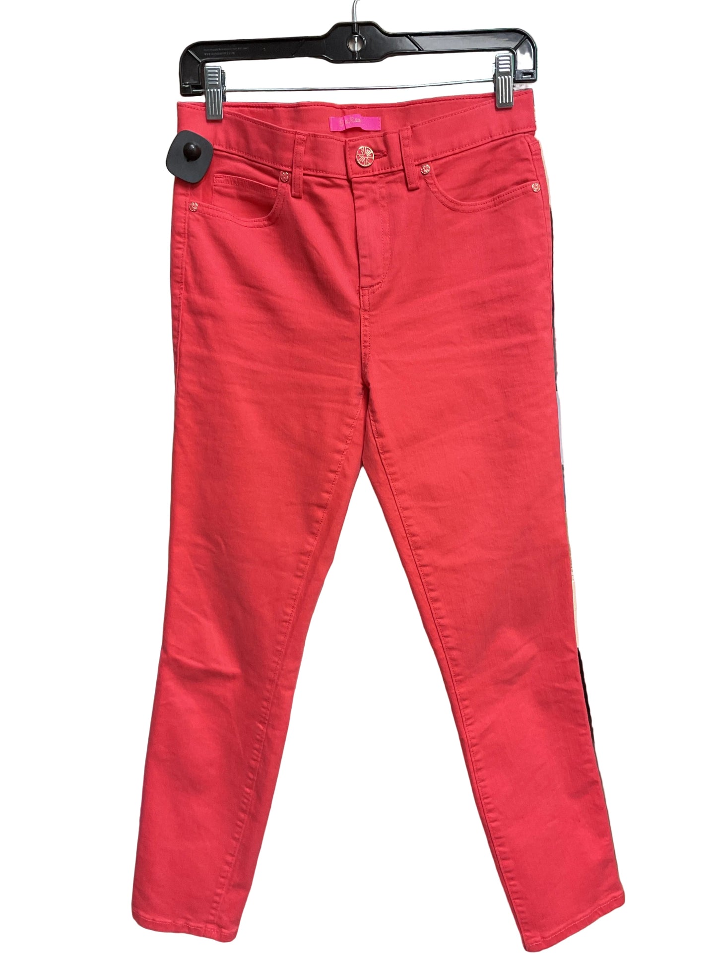 Jeans Designer By Lilly Pulitzer In Coral, Size:4