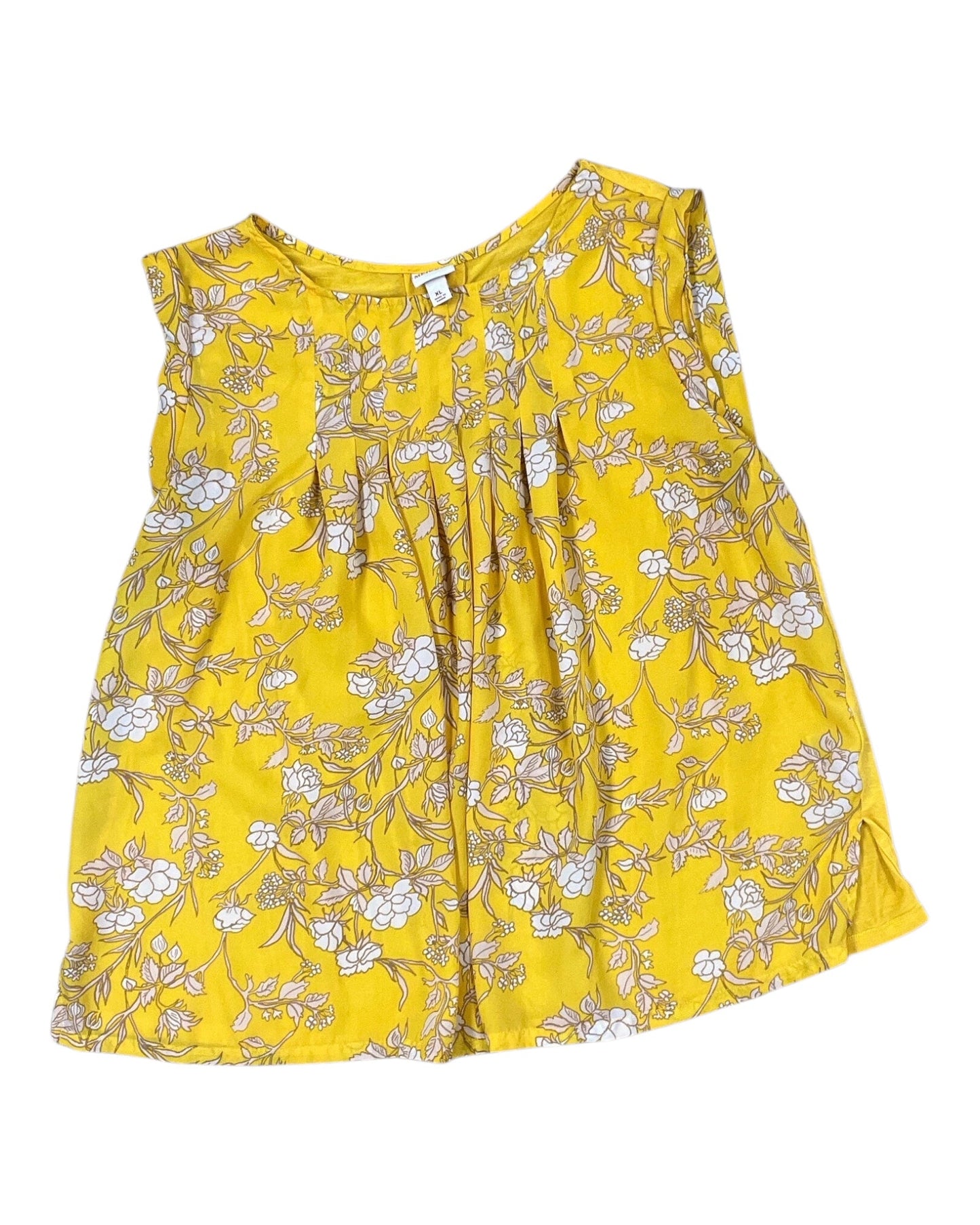 Top Sleeveless By Merona In Yellow, Size:Xl