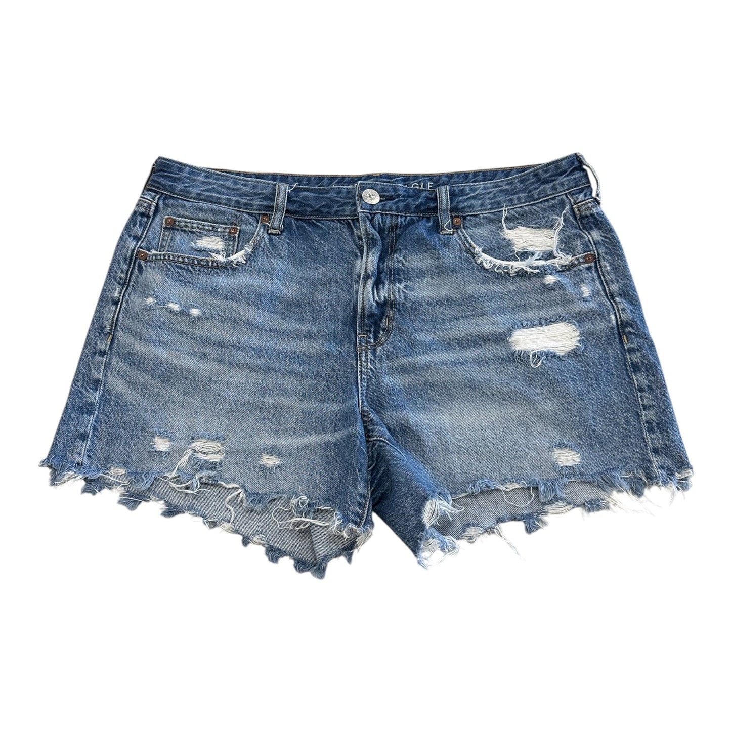 Shorts By American Eagle In Blue Denim, Size:16