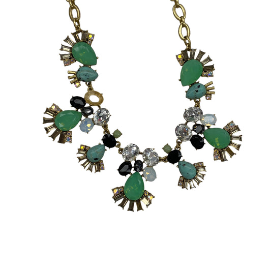 Necklace Statement By Loft In Gold & Green