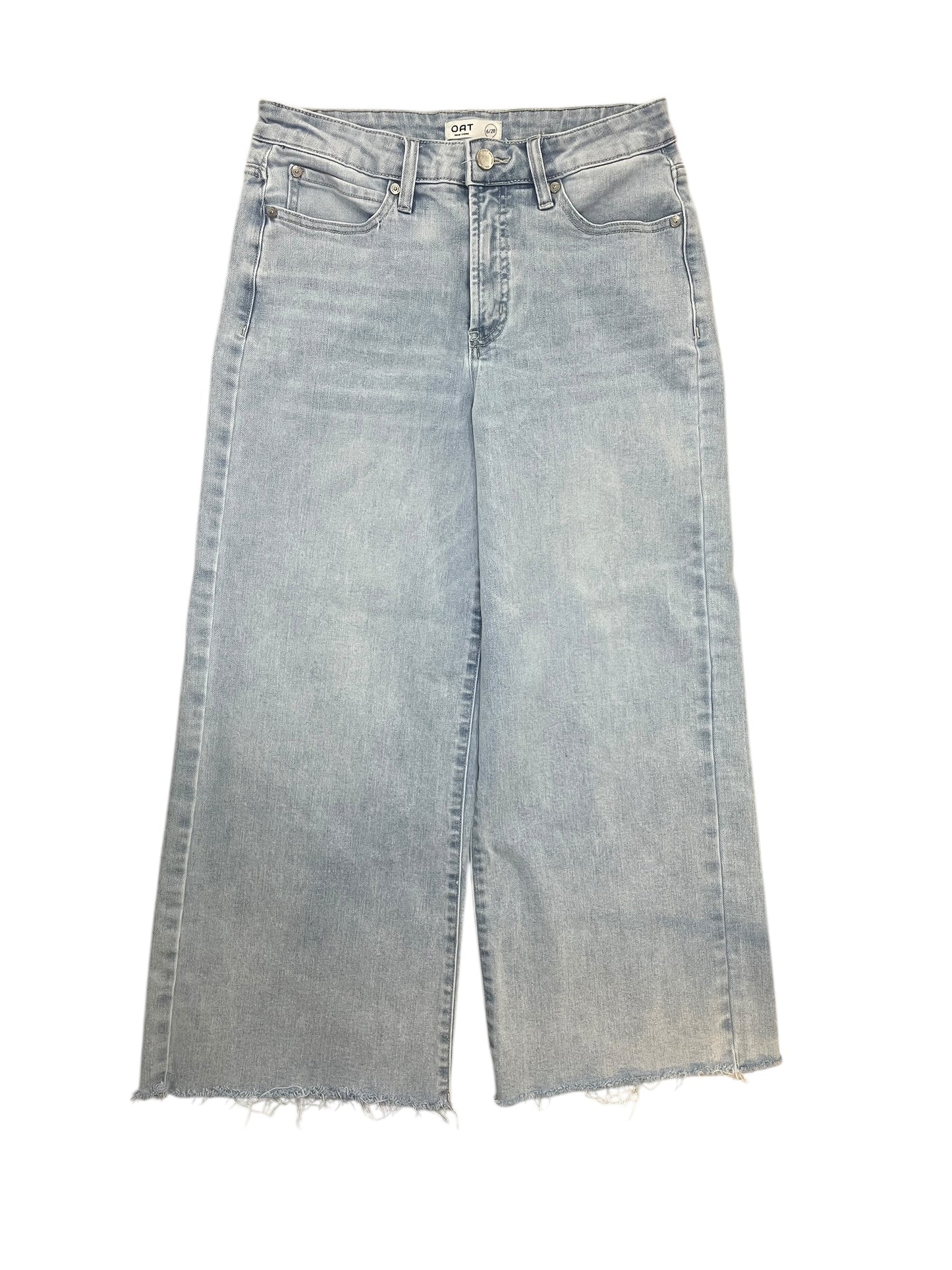 Jeans Wide Leg By Oat In Blue Denim, Size:6