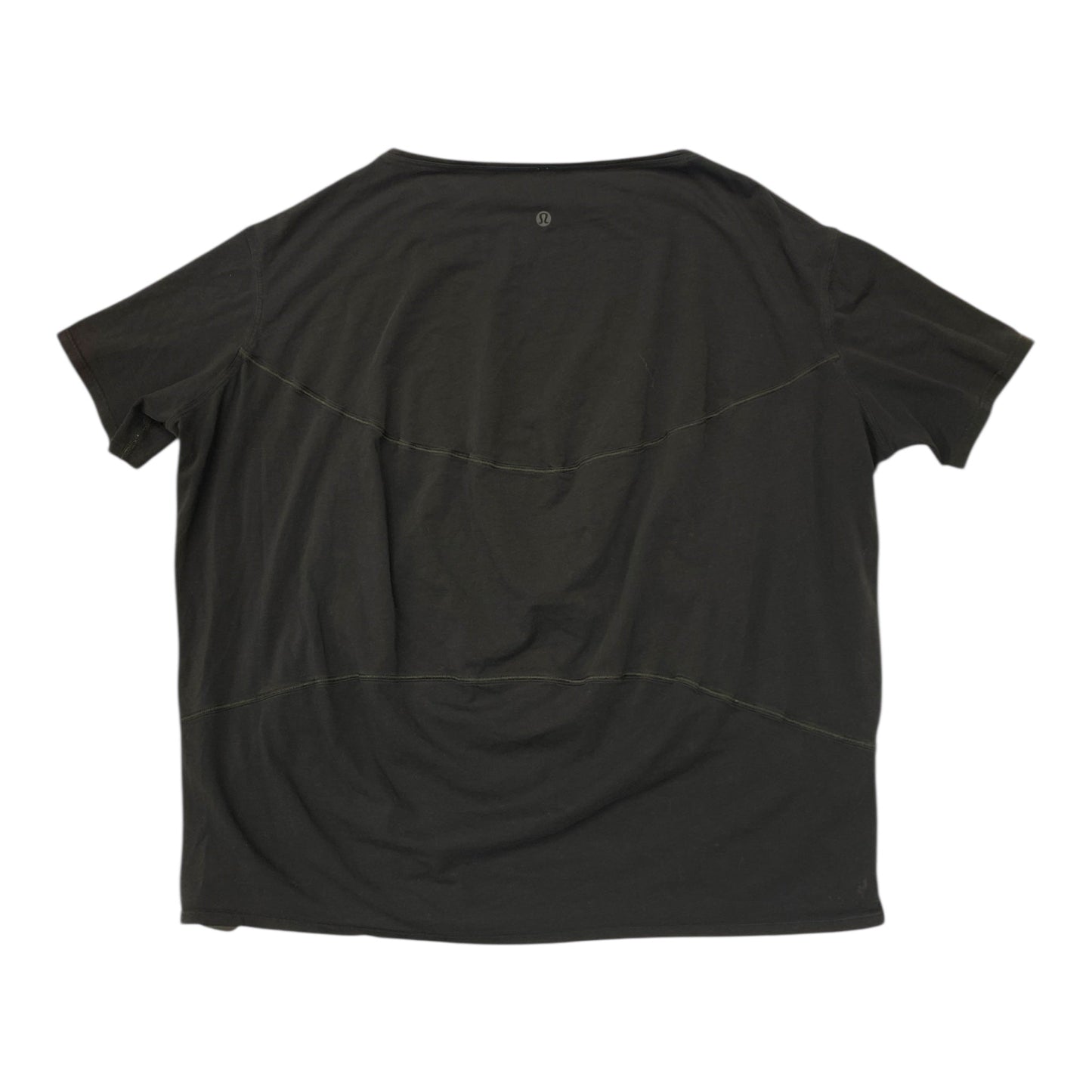 Athletic Top Ss By Lululemon In Black, Size:M