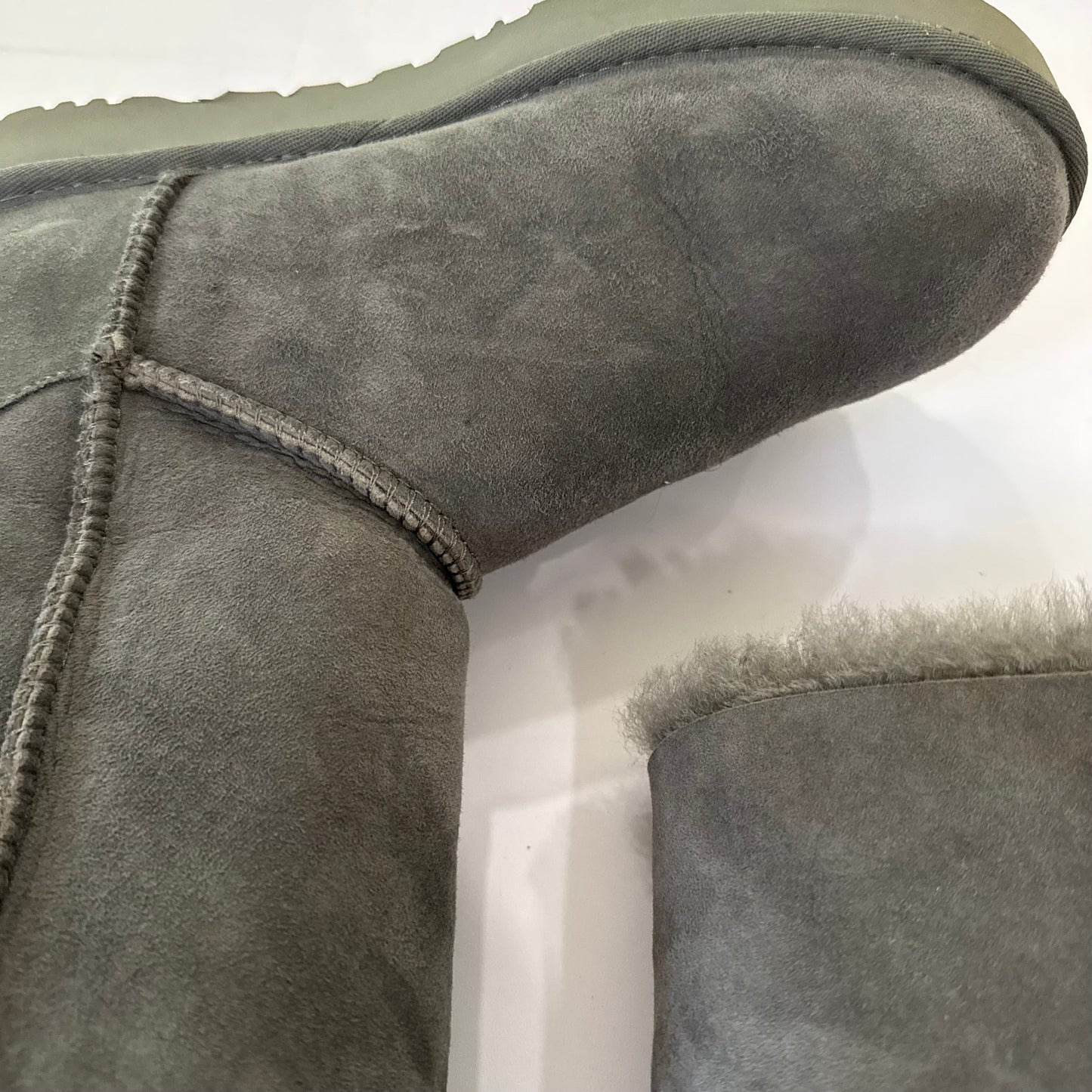 Boots Designer By Ugg In Grey, Size: 9