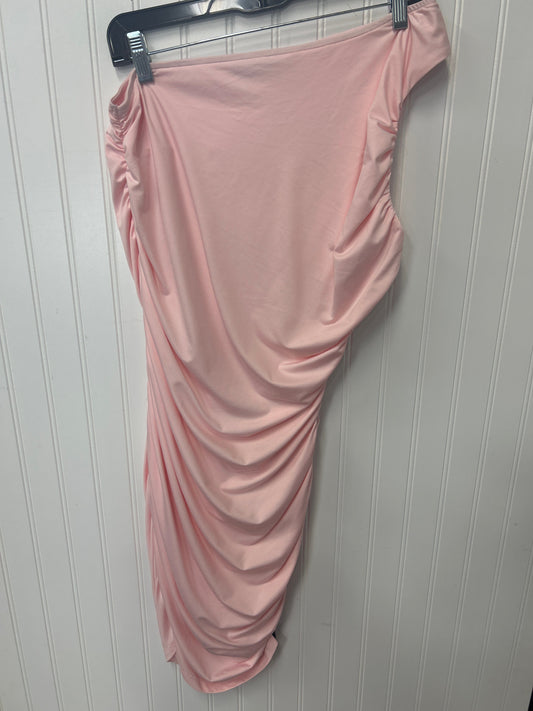 Dress Casual Midi By Prettygarden In Pink, Size:L