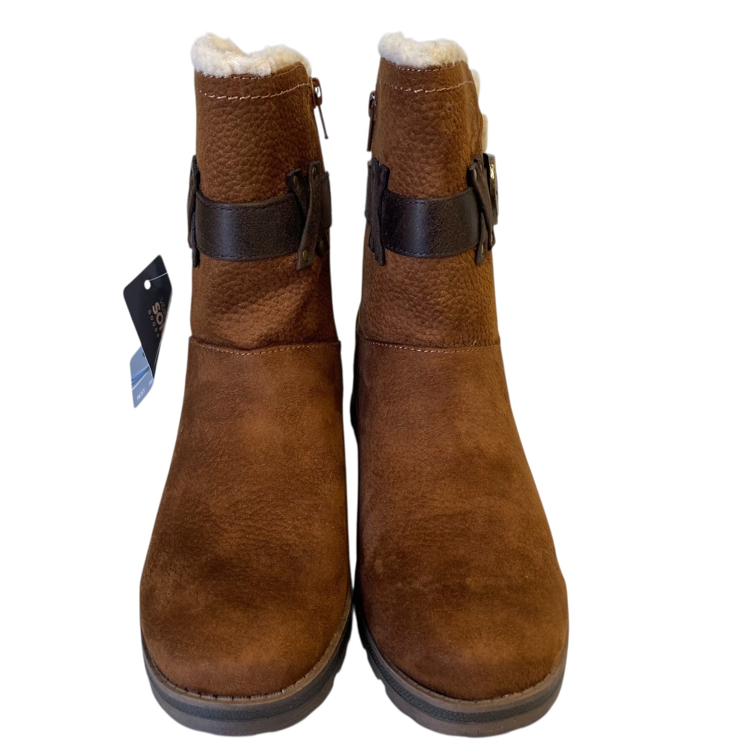 Boots Ankle Heels By Sonoma In Brown, Size:7.5