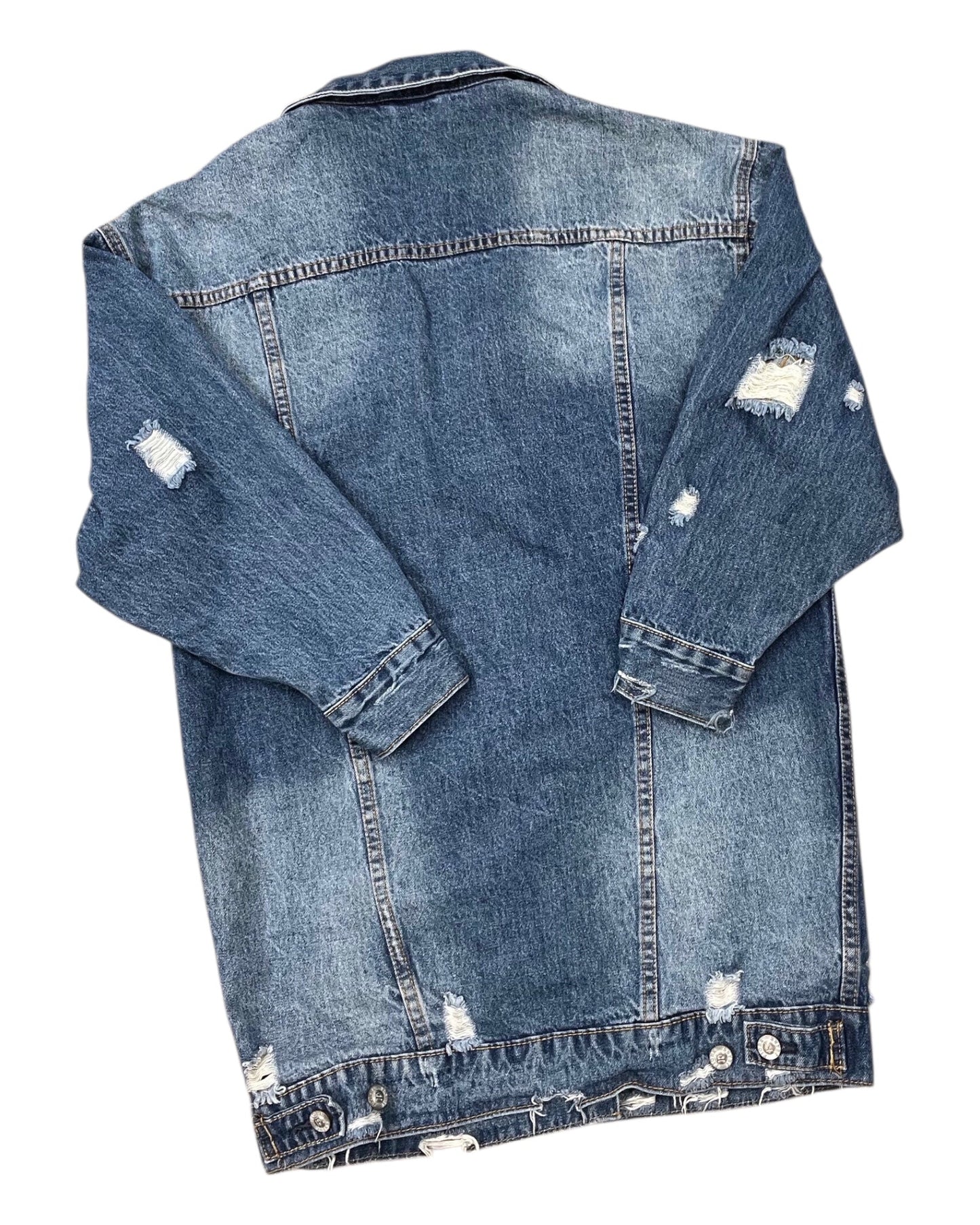 Jacket Denim By Clothes Mentor In Blue Denim, Size:M