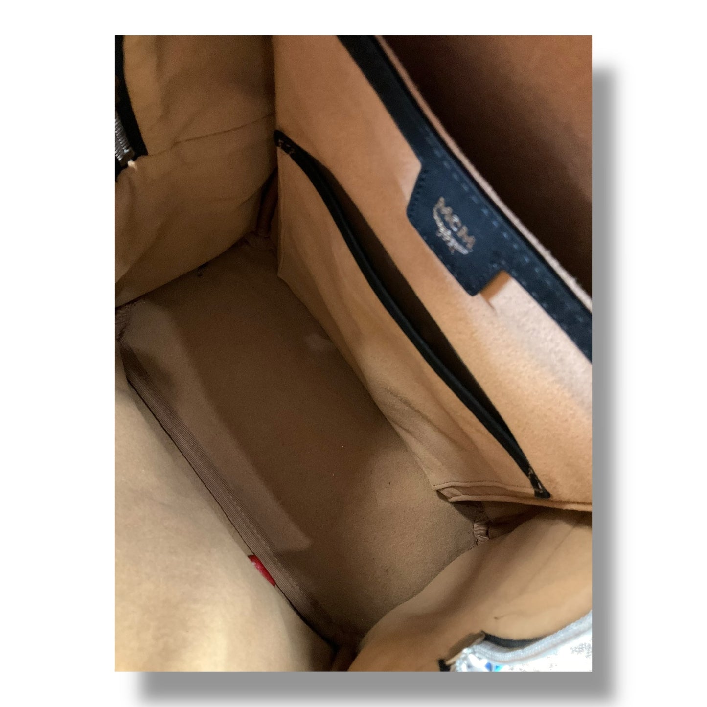 Backpack Luxury Designer By Mcm, Size: Medium