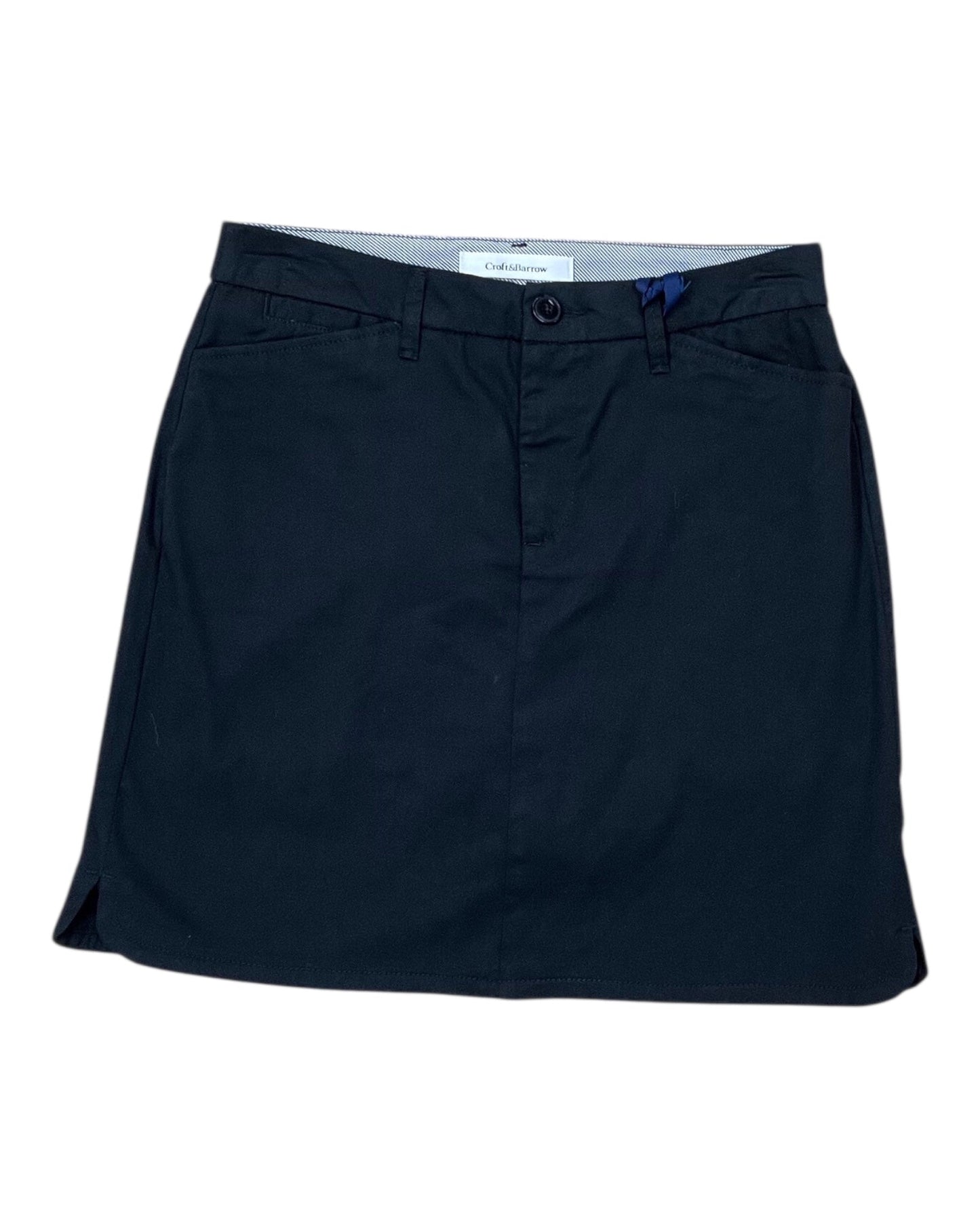 Skort By Croft And Barrow In Black, Size:S