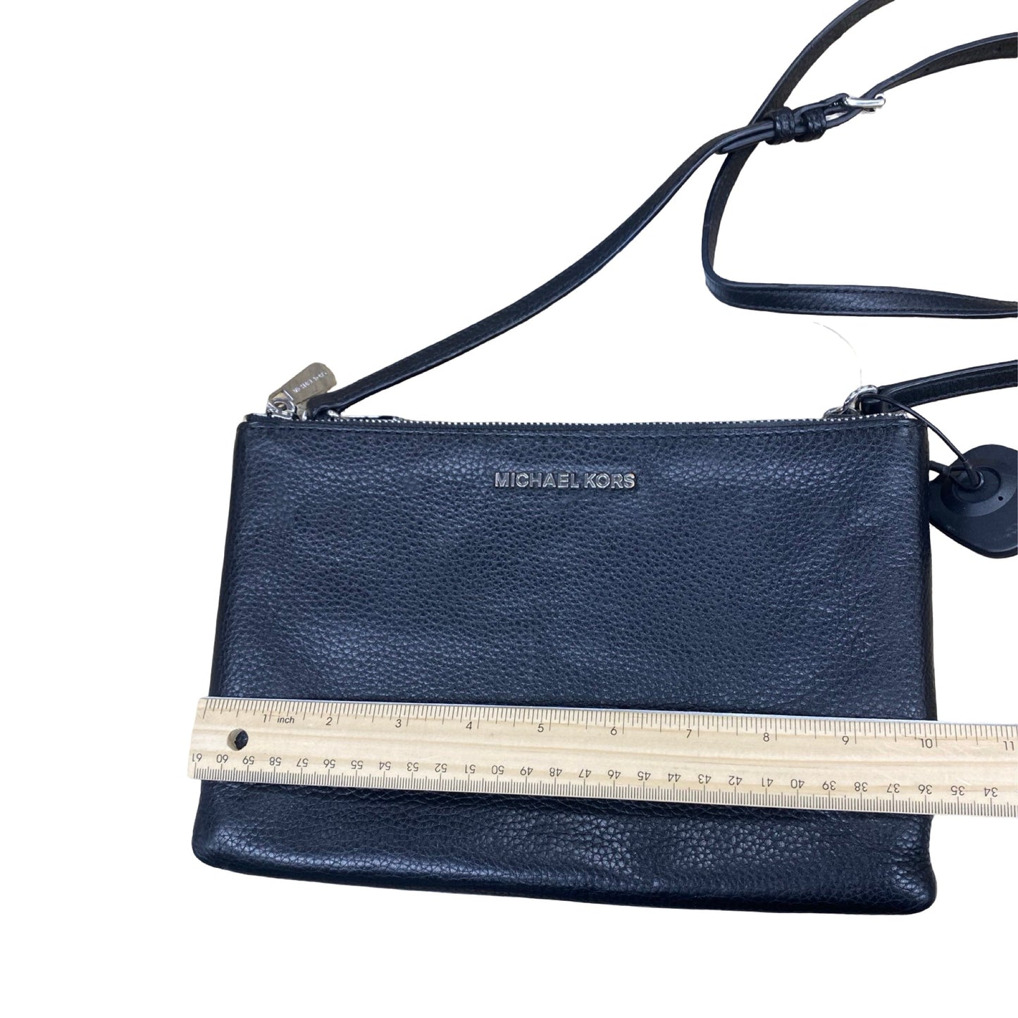 Handbag Designer By Michael Kors In Black & Grey, Size:Small