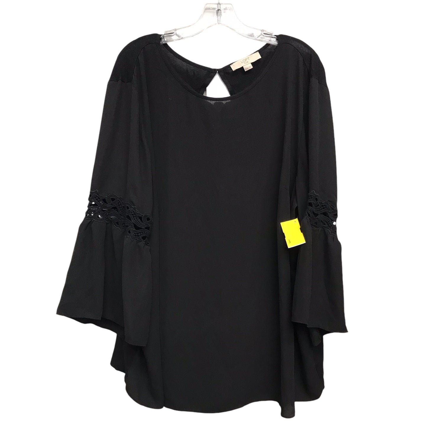 Top Ls By Loft In Black, Size:3X