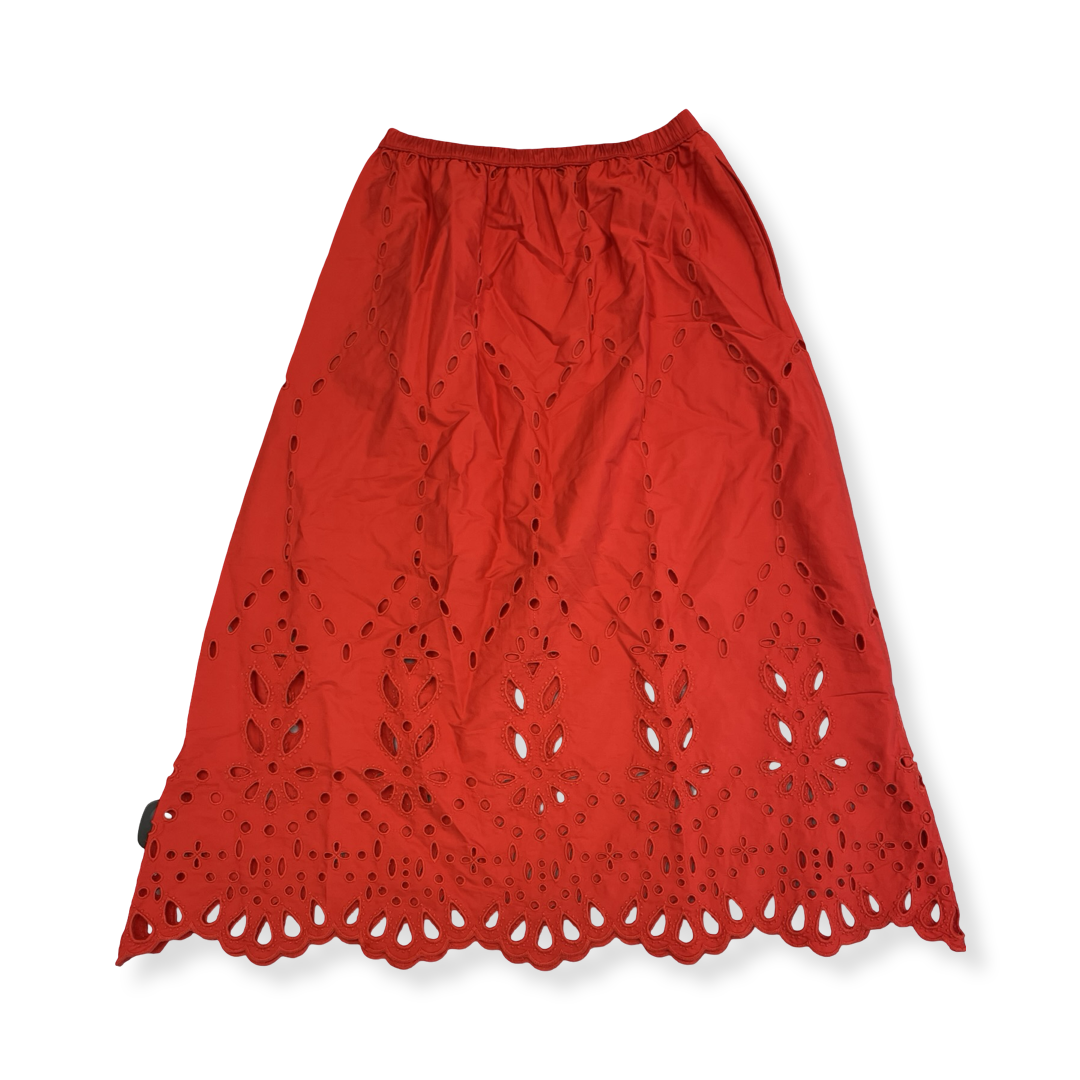 Skirt Maxi By Madewell In Red, Size:S