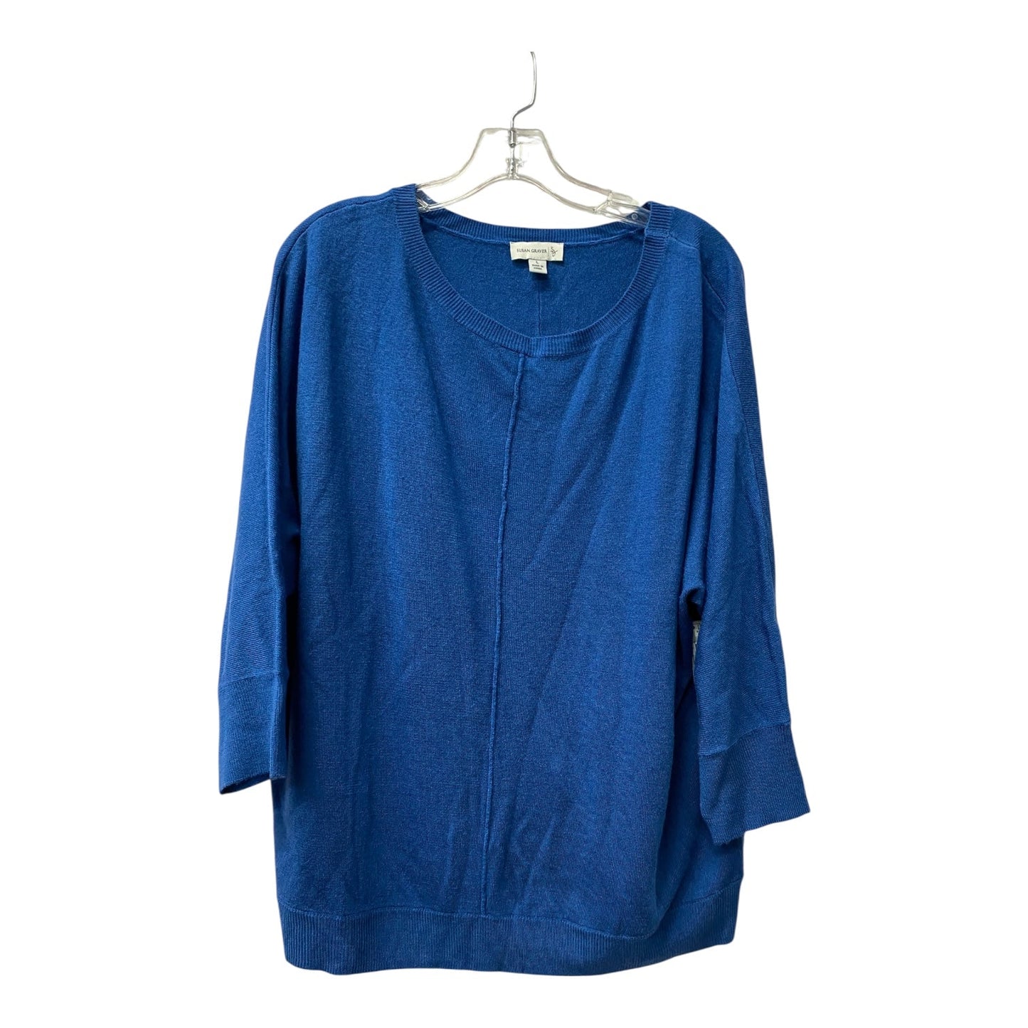 Sweater By Susan Graver In Blue, Size:L