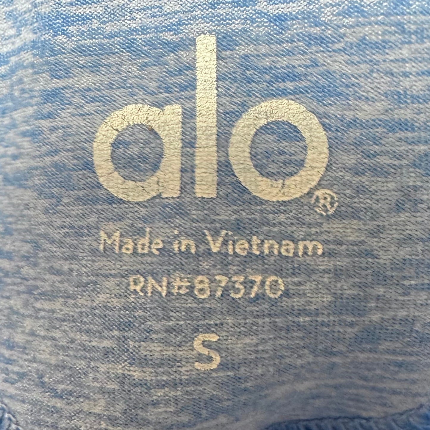 Athletic Leggings By Alo In Blue, Size: S