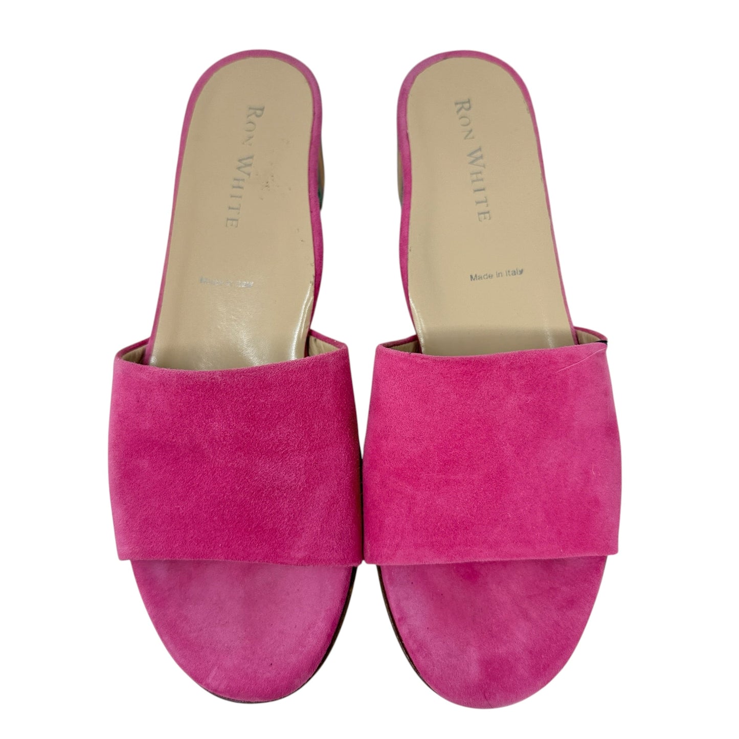 Sandals Heels Block By Ron White In Pink, Size: 8.5