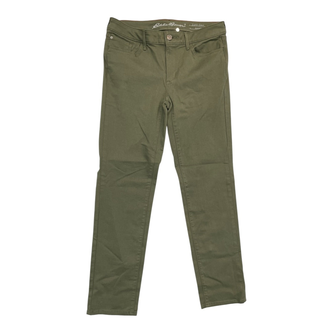 Jeans Straight By Eddie Bauer In Green, Size:10