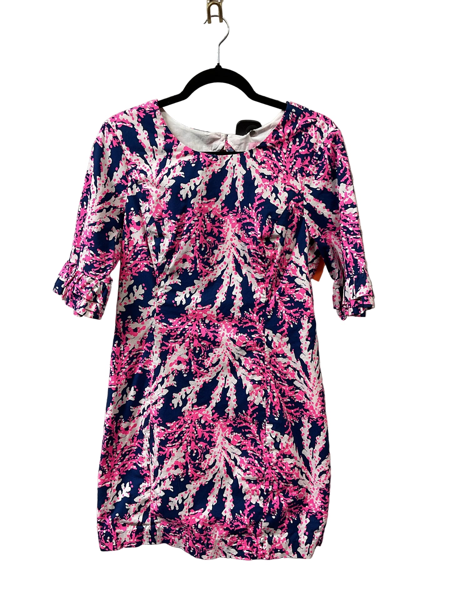 Dress Designer By Lilly Pulitzer In Blue & Pink, Size:M