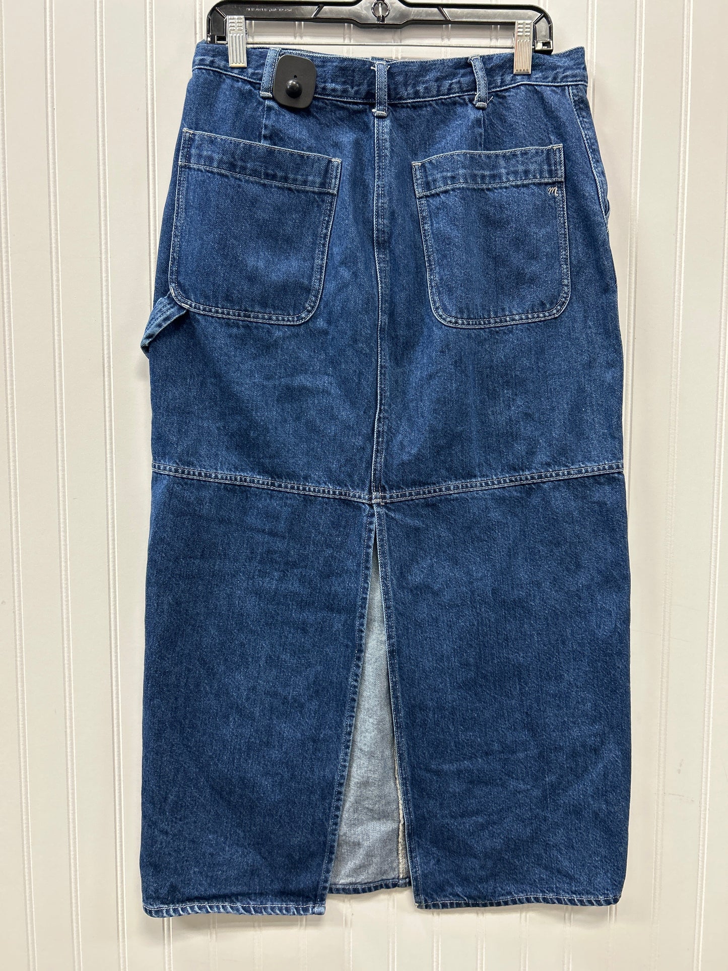 Skirt Maxi By Madewell In Blue Denim, Size:6
