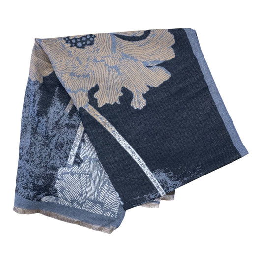 Scarf Long By Chicos In Black & Tan