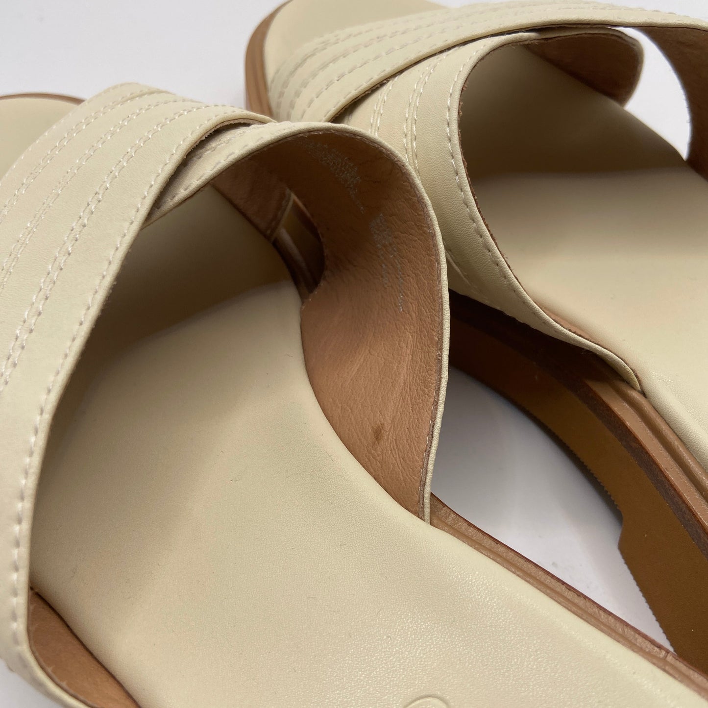 Sandals Flats By Madewell In Cream, Size: 10