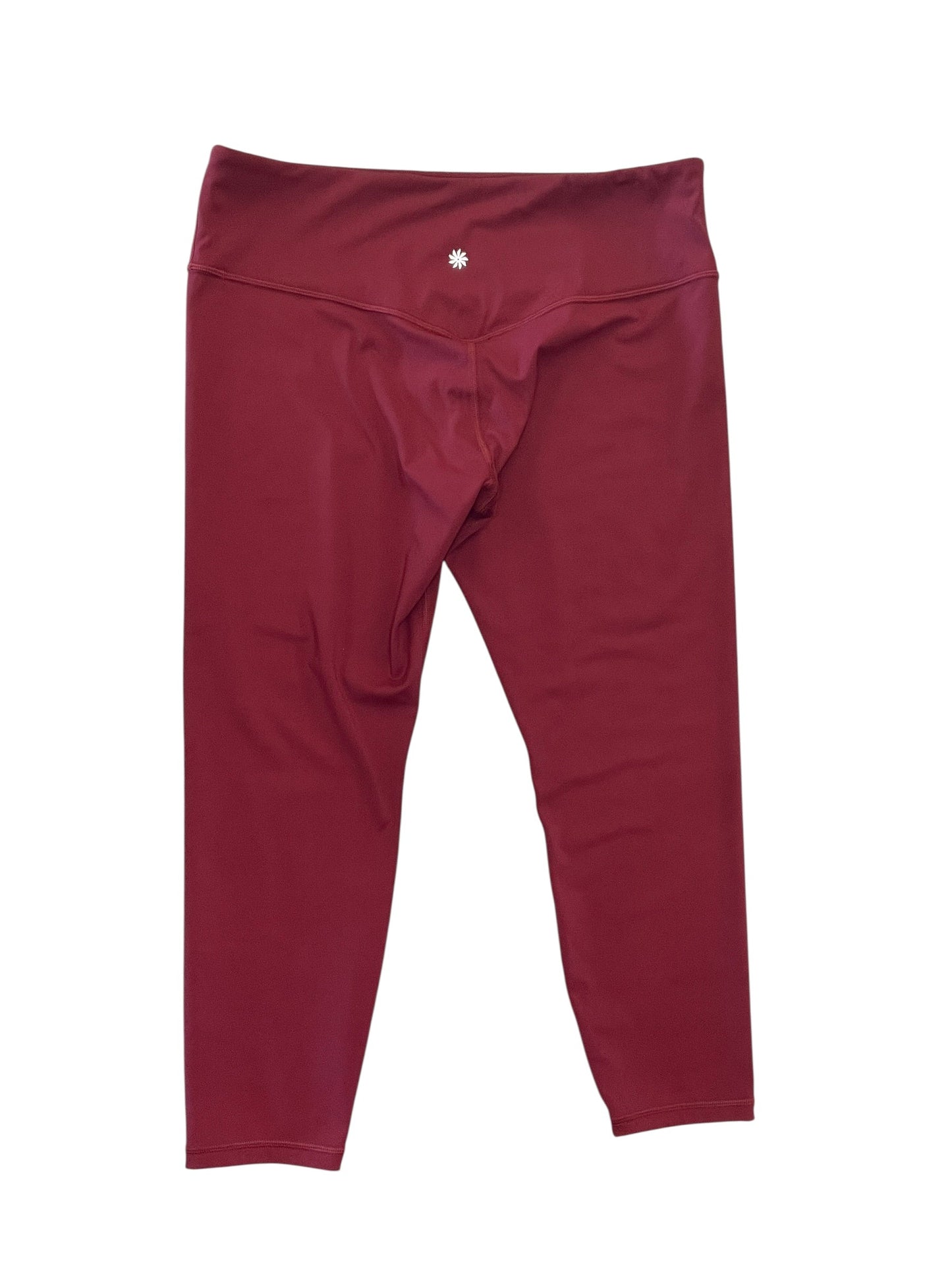 Athletic Leggings Capris By Athleta In Red, Size:Xl