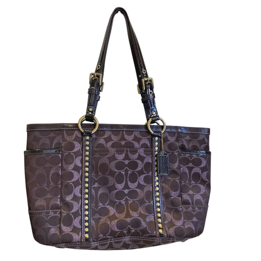 Handbag Designer By Coach In Brown, Size:Medium