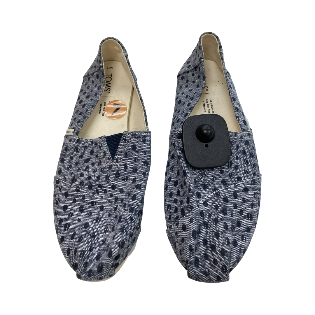 Shoes Flats By Toms In Blue, Size:7