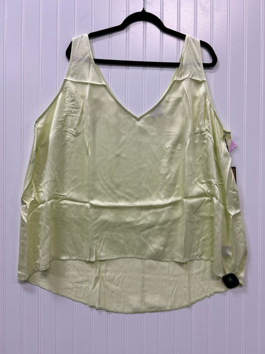 Top Sleeveless By Cmc In Yellow, Size:4X