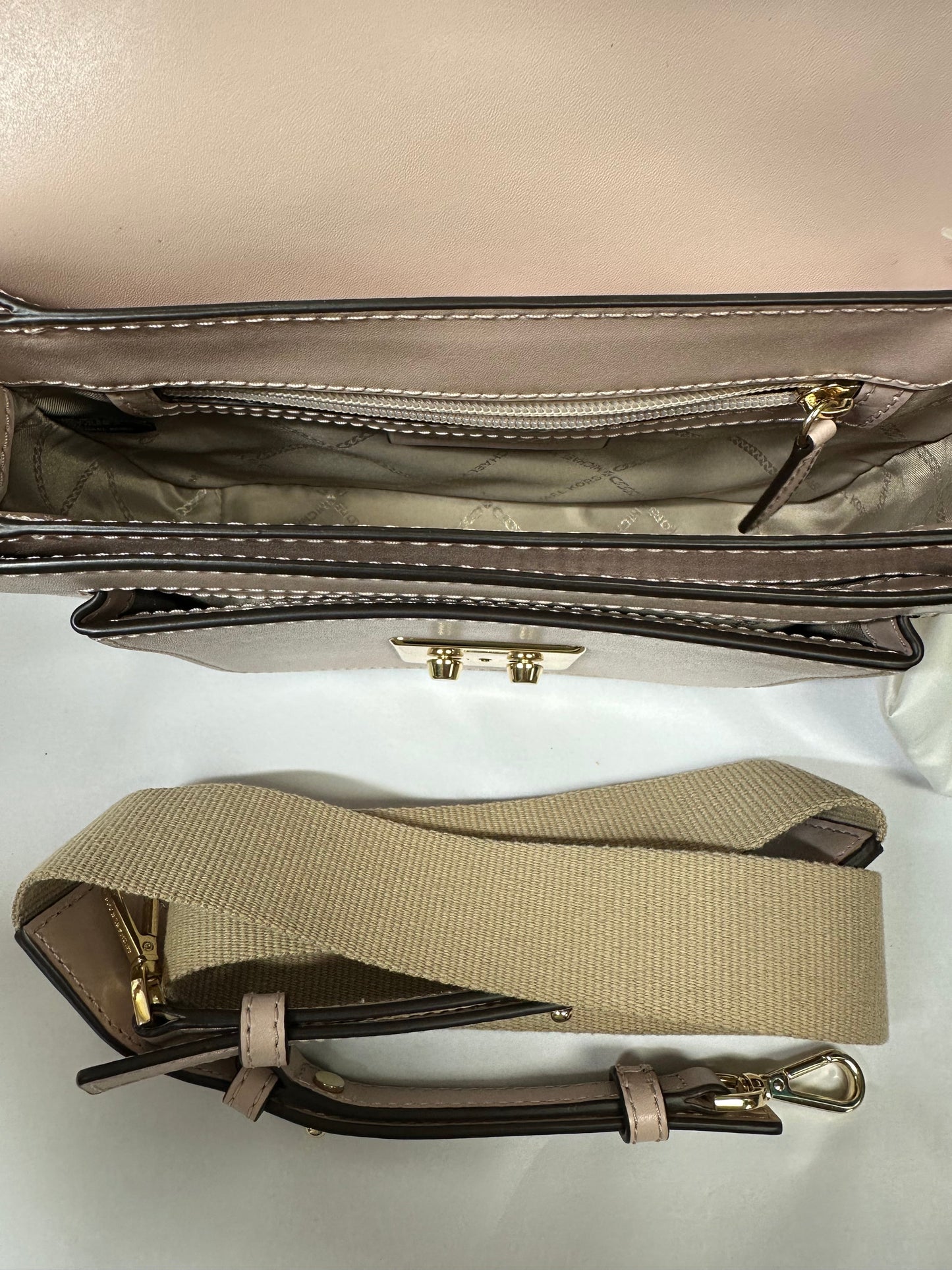 Crossbody Designer By Michael Kors In Pink, Size:Small