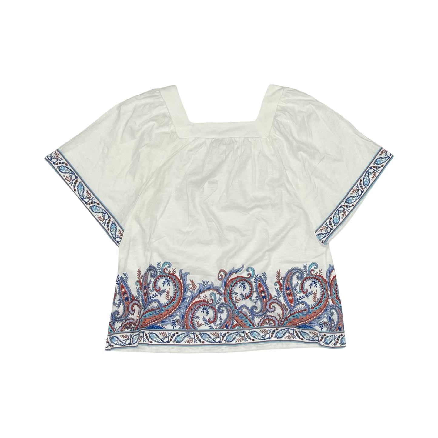 Blouse Ss By J. Jill In White, Size:S