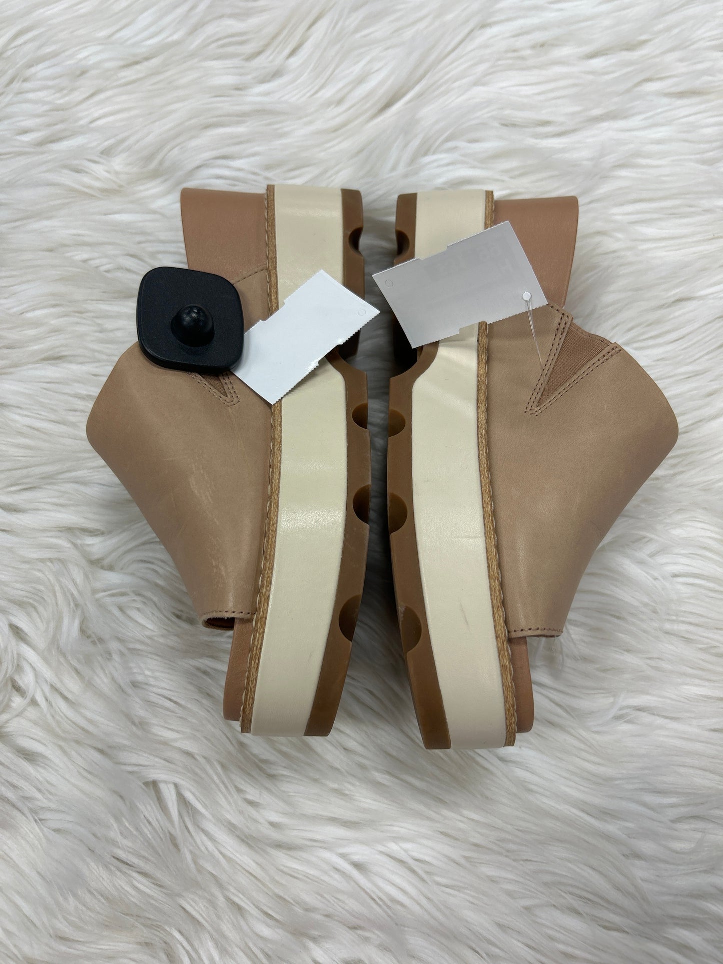 Sandals Heels Block By Sorel In Brown, Size:7