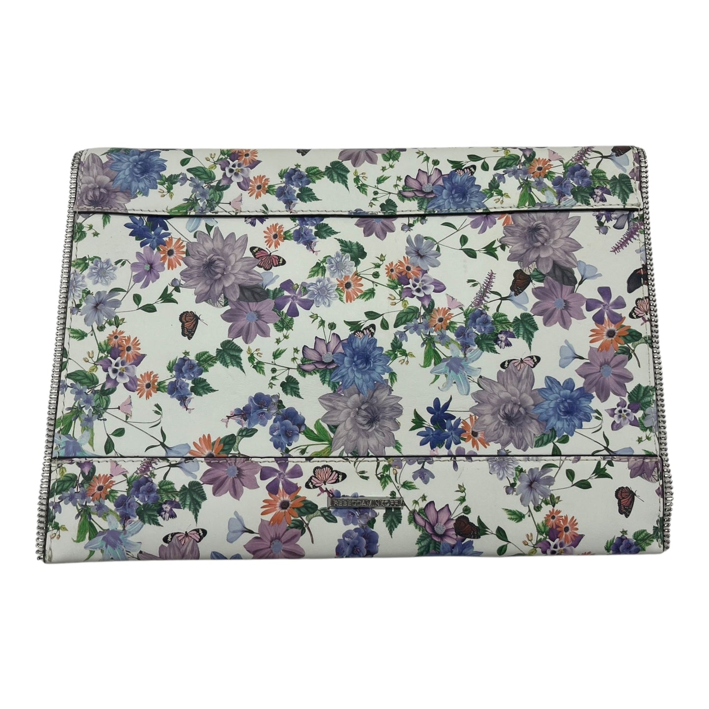 Clutch Designer By Rebecca Minkoff In Floral Print, Size:Large