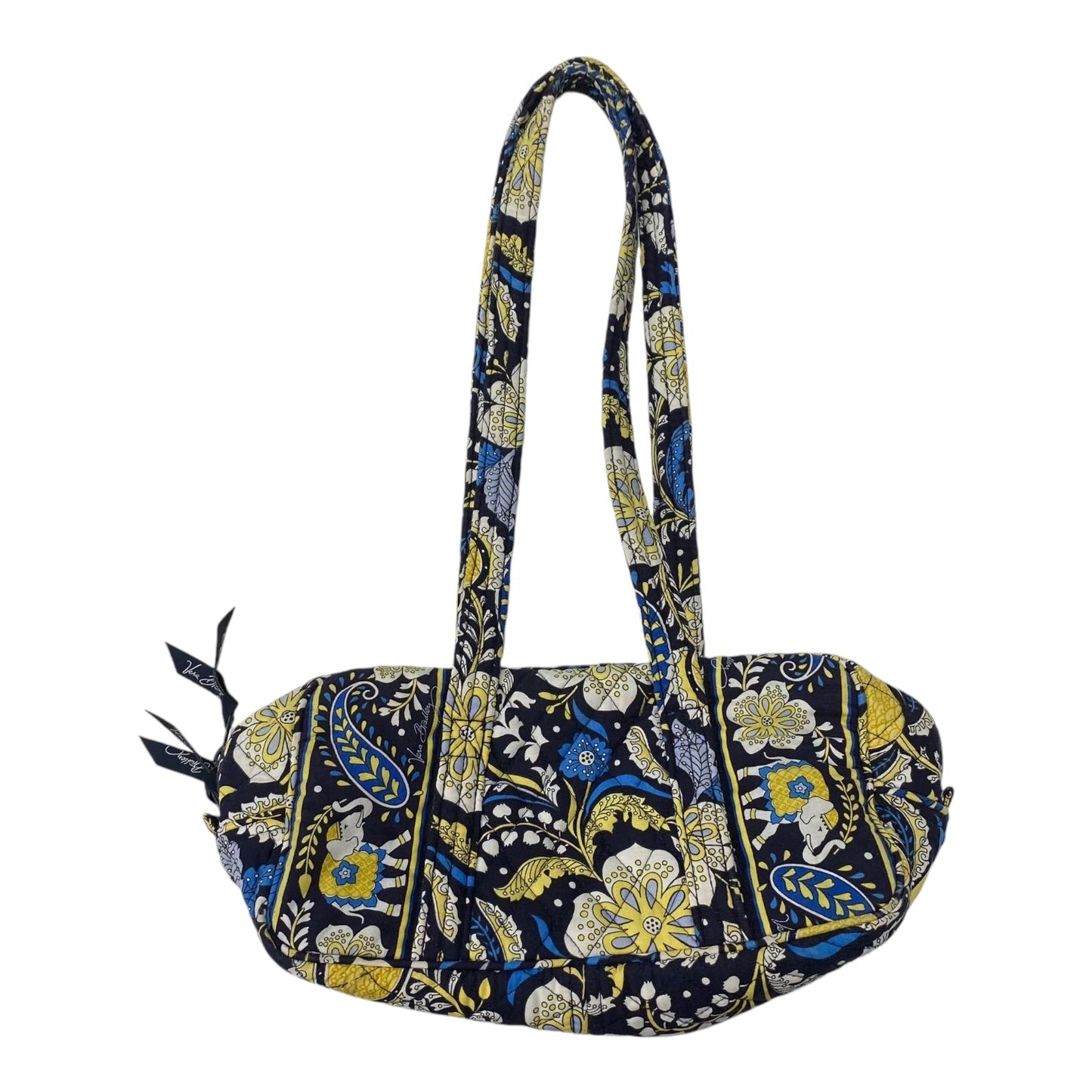 Handbag By Vera Bradley In Blue & Yellow, Size:Medium