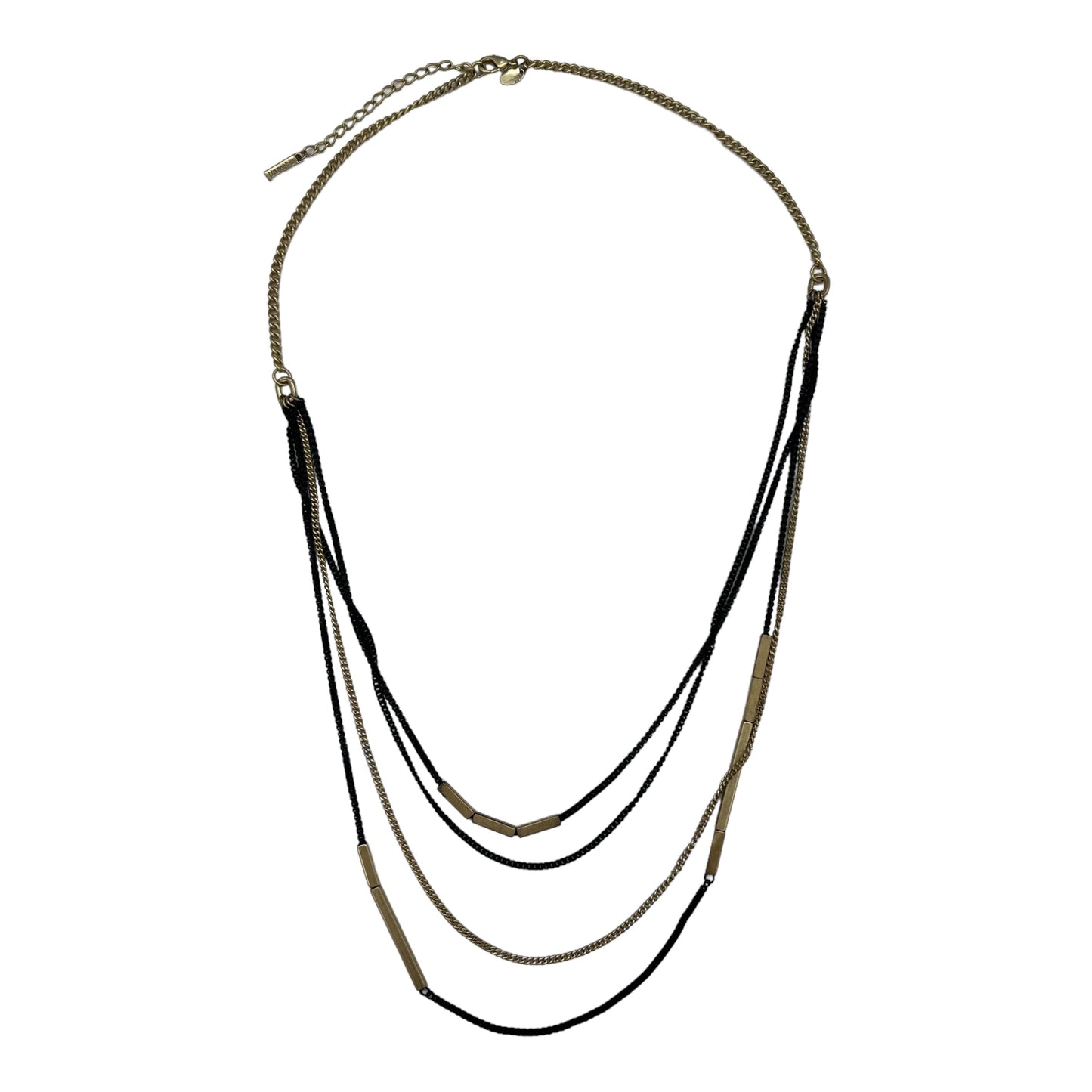 BLACK & GOLD NECKLACE STATEMENT by LIA SOPHIA