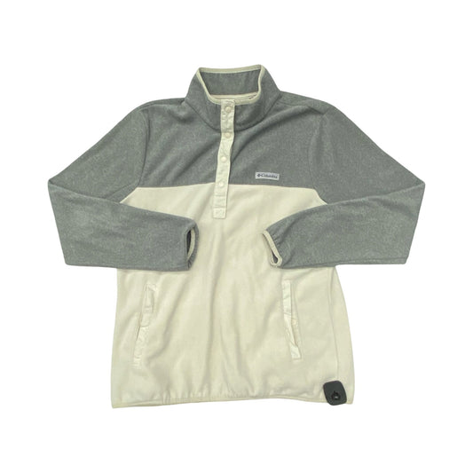Athletic Fleece By Columbia In Cream & Grey, Size:L